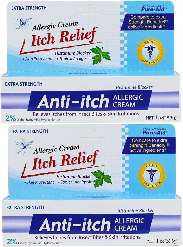Cremă alergică anti- Itch - 1 oz (2 ambalaj)