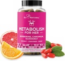 Metabolism pentru ea - Appetite & suport metabolic pentru femei - Curb Cravings, Reduce caloric Intake & Promovarea sentimentelor de plenitudine - Berberine, Crom Picolinat & Guarana - 60 Veg Capsule
