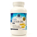 Capsule de ulei de ficat Cod - Premium Certified Pure și proaspete - Puterea Triplă - Inima sanatoasa - 120 Softgels - Supliment natural - 240mg de Omega 3 Acidi grasi - Nu gust de pește!