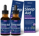Sleep Support Drops, Gotas de Manzanilla y Flor de Jamaica y Valeriana para Dormir, Nature Herbal Extract lichid pentru somn adânc. 4oz
