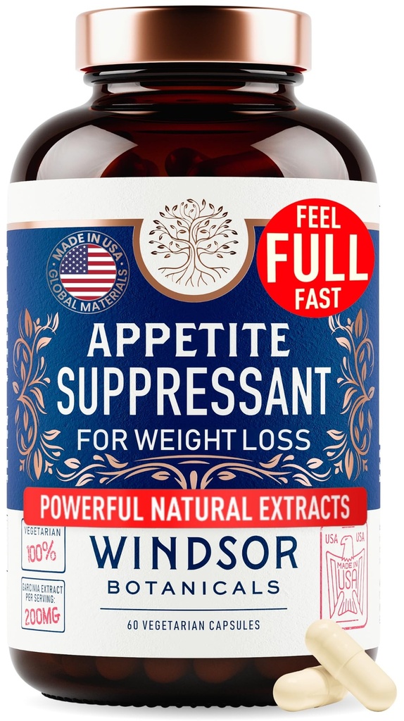Apetit Suppressant pentru pierderea in greutate - Garcinia Cambogia, Glucomannan Appetite de control Suplimente și booster metabolic pentru greutateLoss - pierde greutate rapid pentru femei și bărbați - 60 Veggie Dieta pastile