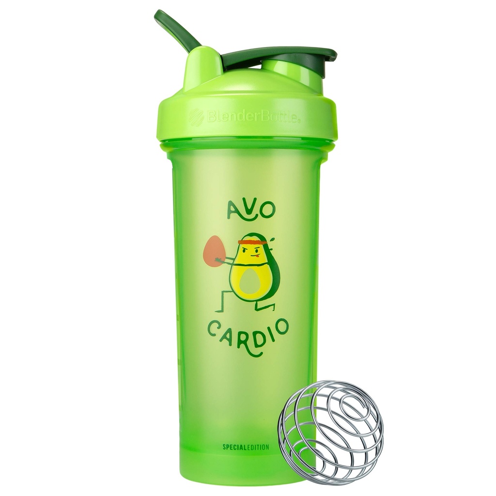 BlenderBottle Just for Fun Classic V2 Shaker Bottle Perfect pentru Shake-uri de proteine și Pre Workout, 28-Ounce, Avo Cardio