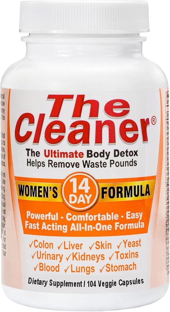 Century Systems The Cleaner Detox, puternic 14-Day Complete de curățare internă Formula pentru femei, Suport Digestive Health, 104 Capsule vegetariene