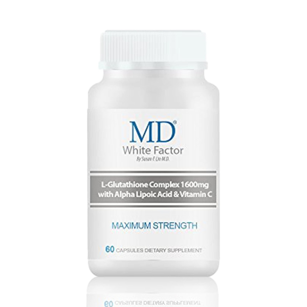 MD Factor alb - Glutatione Supliment cu antioxidanti eficienti, vitamina C si acid lipoic 