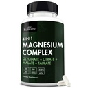 BioSchwartz Magneziu Complex Supliment (90 capsule) 350 mg Glicinat de magneziu Citrate Malat și Taurate Per Servire pentru nervi sanatosi Muscles Sustinerea somnului cardiac (Vegan, Gluten-Free, Non-GMO)