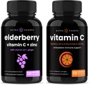 NutraChamps Elderberry and Vitamina C capsule Bundle