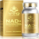 120 Capsule NAD+ Supliment 1000 mg - True NAD+ & Resveratrol, NMN Alternative pentru Anti- Aging