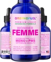 Wonder Femme Plant-Based Hormone Balance Menopauza Hot Flashes Ajutor 100% Natural 17 Femei din plante Estrogen Health Supplement Dong Quai Vitex + Absorb rapid Tinctură 2 oz. Lichid