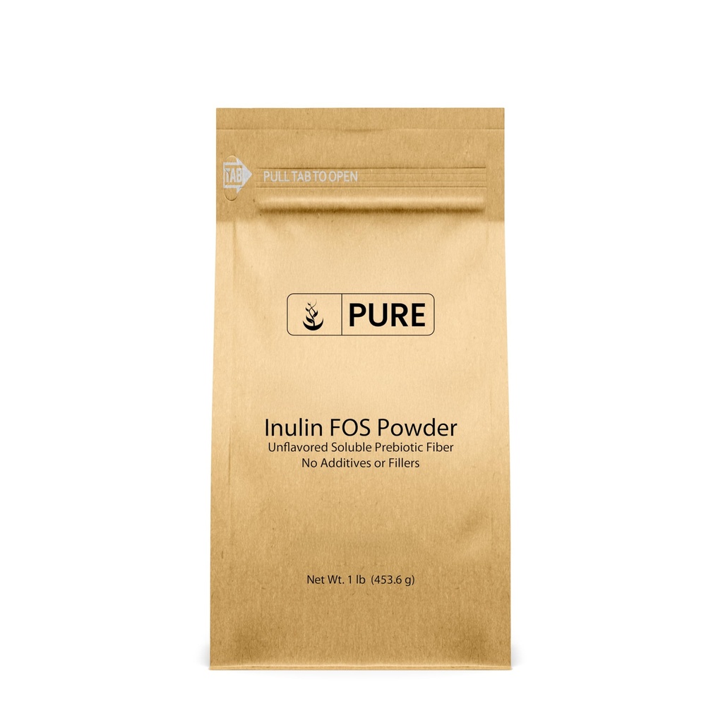 Ingrediente originale pure Inulin FOS pulbere (1 lb) întotdeauna pură, fără fillers sau aditivi, Lab verificat