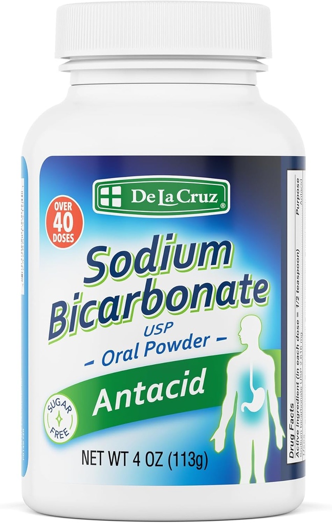 De La Cruz Pure Bicarbonat de sodiu - Bicarbonat de sodiu de grad USP de Soda 