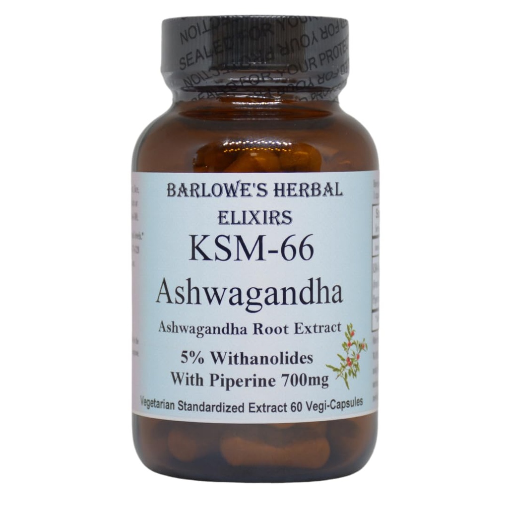 Barlowe's Herbal Elixirs KSM-66 Ashwagandha 
