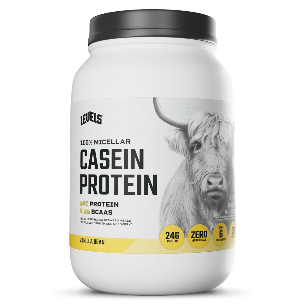 Nivele 100% Micellar Casein Proteine, Hormon gratuit, Vanilla Bean, 2LB