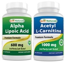 Cel mai bun naturals Alpha Acid lipoic 600 mg & Acetil L- Carnitină 1000 mg