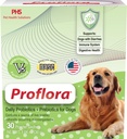 Probiotice pentru câini-Complete Gut Health & Imunum Support. Ușor de utilizat Probiotice Digestive Multi-Tren. Linie mai uşoară Tranziţii, Piele mai sănătoasă & Coat & ajută la tratarea diareei. 30 Packets.