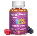 Simțiți-vă mari copii calma Gume de magneziu - Supliment de magneziu pentru copii - magneziu citrat Gumies - 60 Conte