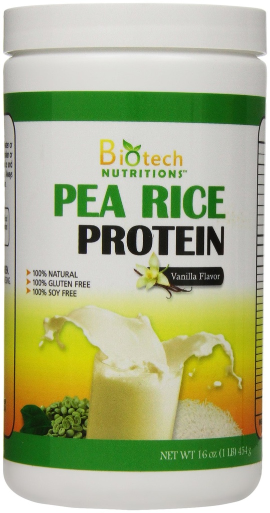 Proteină pură de orez, vanilie, 16 Ounce