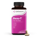 LifeSeasons Beau-T - Hair, Nail & Skincare Supplement - Promoveaza parul sanatos si cresterea unghiilor - Suport piele curata si lupta Acnee - Consolidator unghii - Conține Biotin Colagen Turmeric - 90 capsule