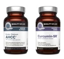 Calitatea vieții Kinoko Platinum AHCC Extract de ciuperci și curcumina microactivă SR - Immune Bundle