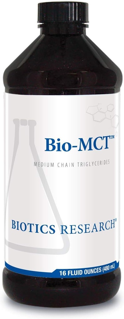 Biotics Research Bio MCT Brain Fuel, Brain Energy, Pure Energy, Medium Chain Triglicerides, MCT, Caprylic Trigliceride 16 Fluid Ounces