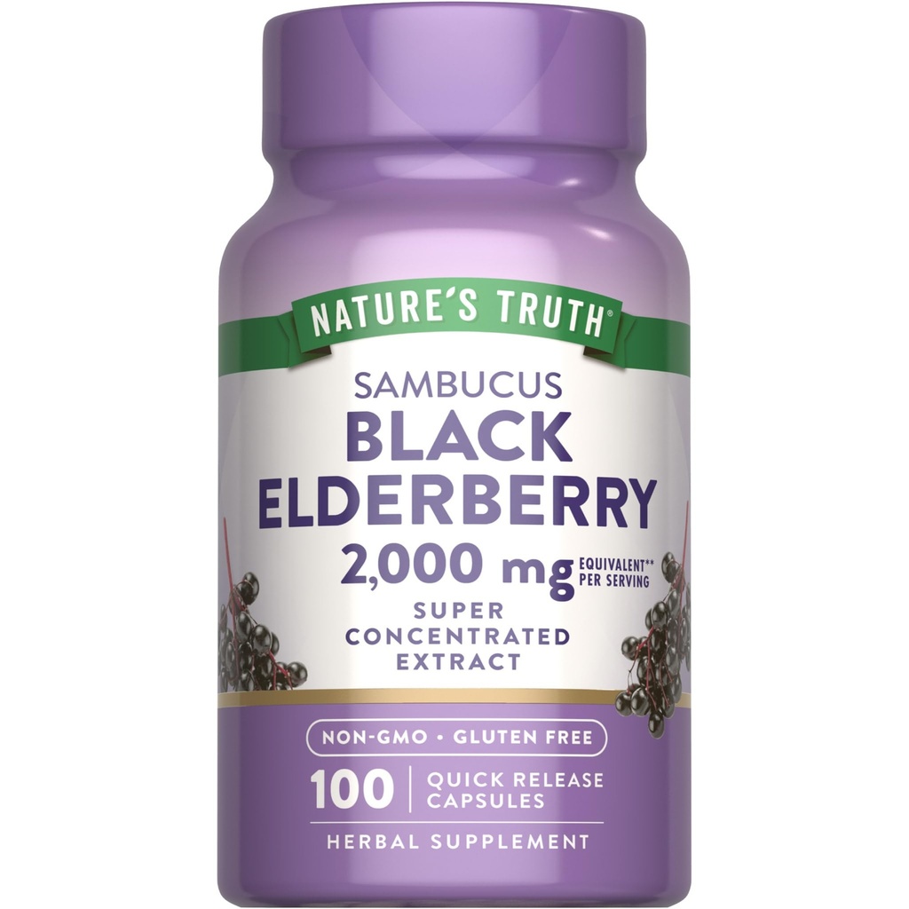 Natura's Truth Black Elderberry Capsules 