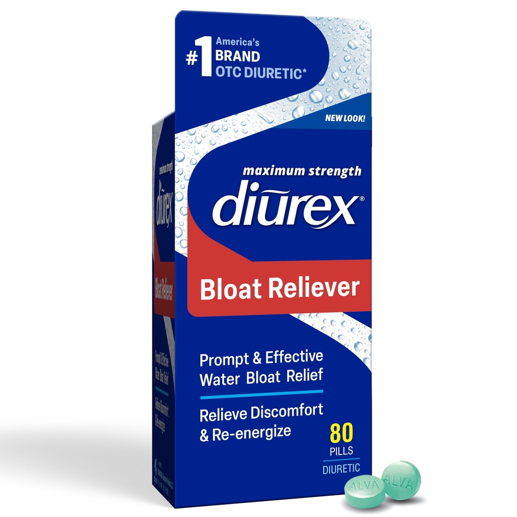 Diurex Ultra Re-Energizare pastile de apă - Relieve Bloat de apă - Simțiți-vă mai bine și mai puțin grele - 80 Conte