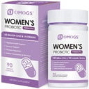 OMOGS Femeii Probiotic 180 Miliarde CFU 18 Strains, cu prebiotice organice, Cranberry Extract, D-Mannose & Digestive Enzime, pentru Digestive, Boost Immune, PH Balance & Uretral Health, 90 Capsule
