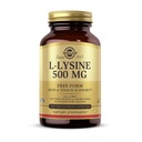 Solgar L-Lysine 500 mg - 100 Capsule vegetale - Skin & Tesut Support - Non-GMO, Vegan, Kosher, Gluten Free - 100 Serviri