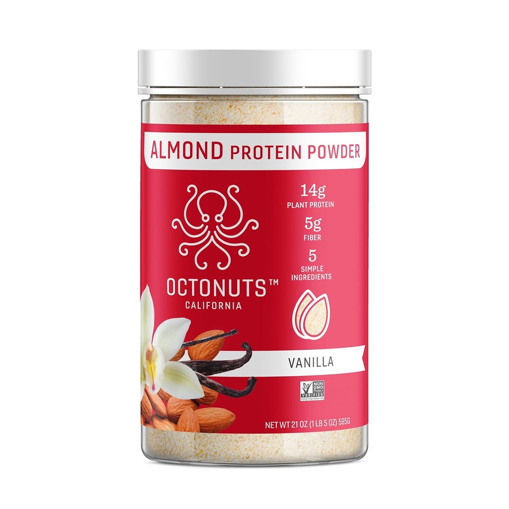 Octonuts Vanilla Almond Proteina Pudră 21 oz 