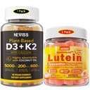 NEVASS Sugar Free Lutein Gumies 60 Counts + Vitamina D3 Gumies 60 Counts