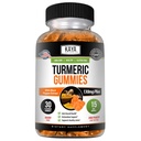 Kaya Naturals Turmeric Suplimente Gume - Pure Natura Curcumin Turmeric - Turmeric Ginger Gumies - 30 Conte Gummy - Turmeric cu extract de piper negru