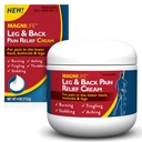 MagniLife Leg & Back Pain Relief Cream, Rapid-Actioning Pain Relief, Firest Soothe Burning, Tingling and Stabbing Pains with Aloe and Calendula - 4oz