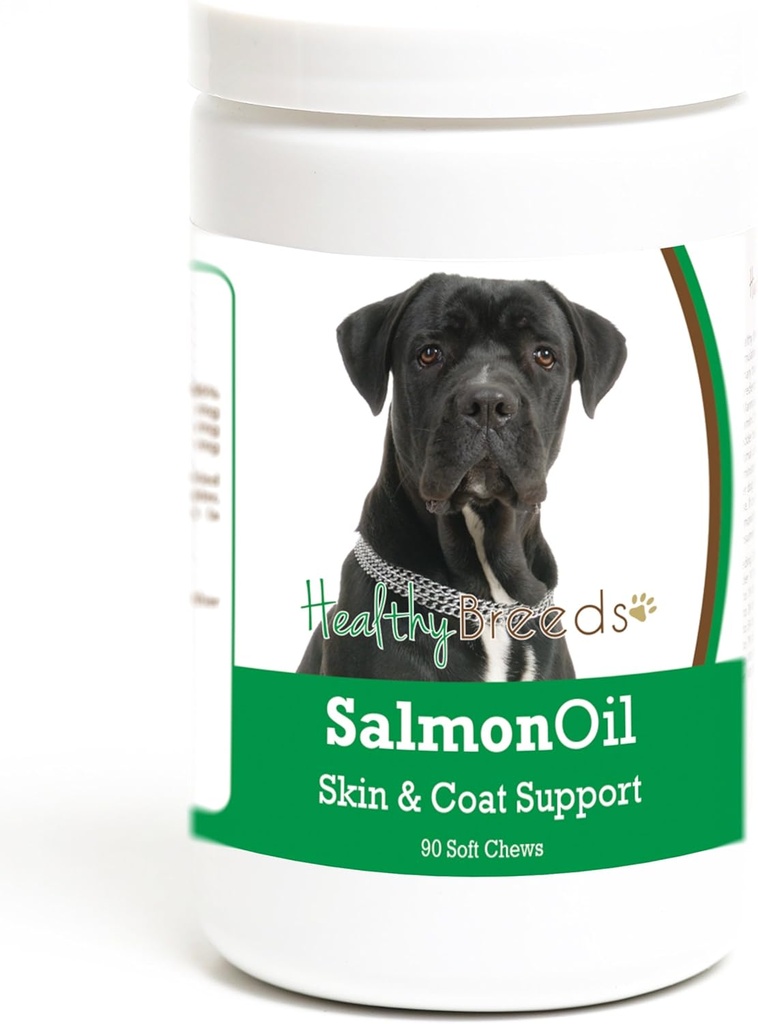 Sănătoși Breeds Cane Corso Somon ulei Soft Chews 90 Count