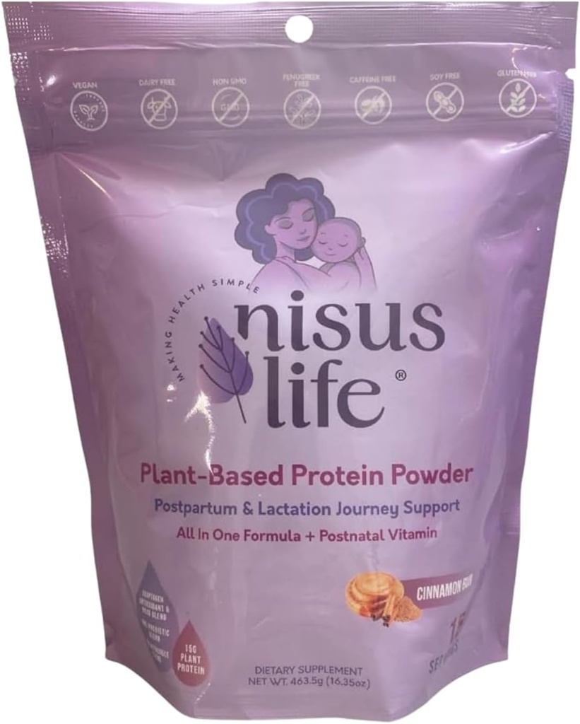 Pudră de proteine postpartum şi lactaţie (16,35 oz, Scorţişoară Bun)