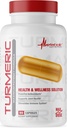 Nutritie metabolica Curcumina turmerica cu extract de piper negru, 2300 mg, Capsule Vegane, Natural comun și sănătos Suport imun, Non-GMO, Gluten gratuit