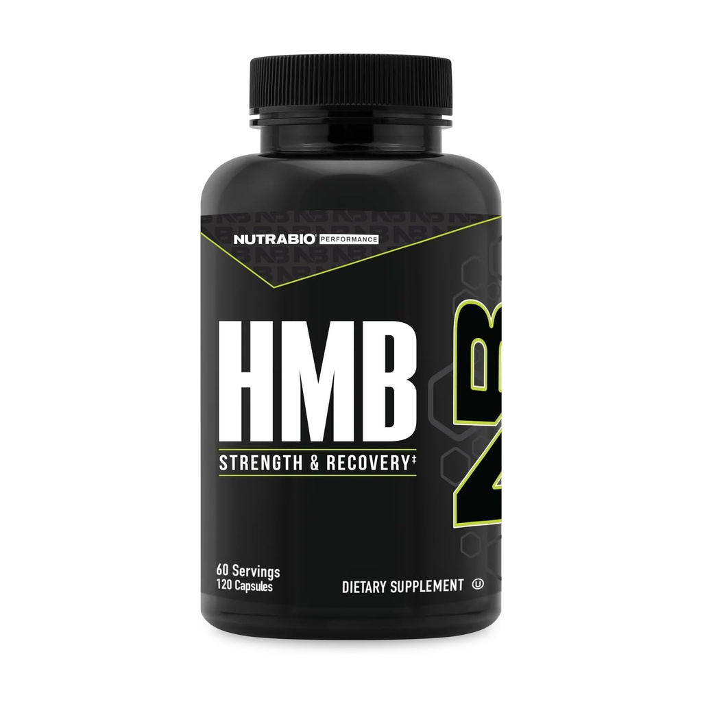 NutraBio HMB Supliment, Aminoacid Hmb, HMB Suplimente pentru bărbaţi, HMB 1000mg- 120 Capsule