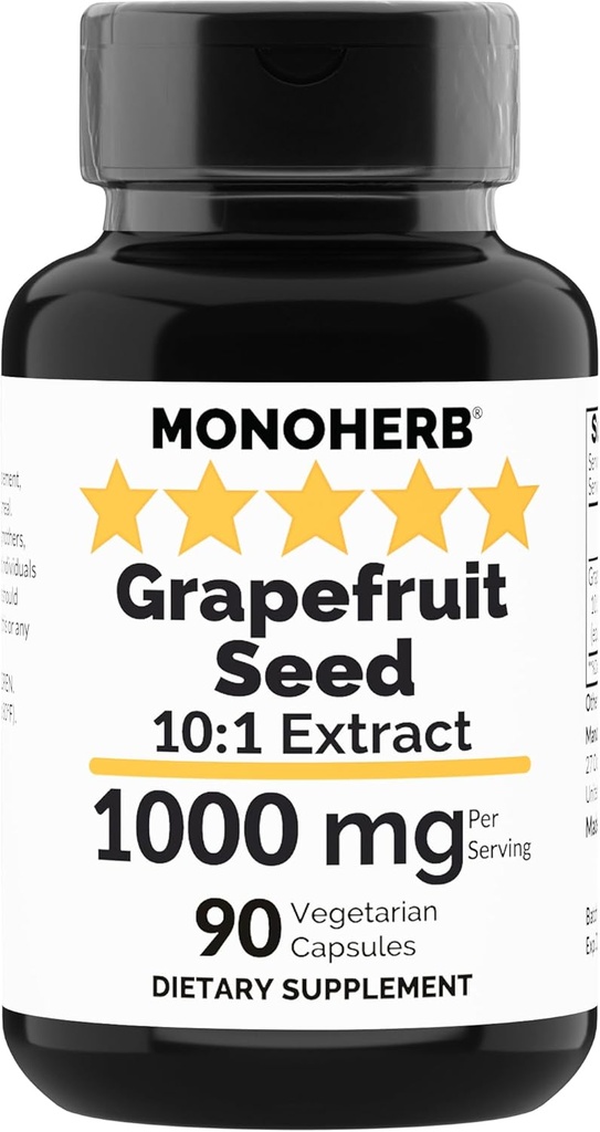 Extract de semințe de grepfrut MONOHERB 1000 mg - 90 capsule vegetariene