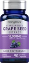 Piping Rock Seed Extract de semințe de semințe de fructe capsule de 16.000 mg 