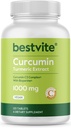 Curcumină 1000 mg (Turmeric)(120 comprimate) Made with Curcumin C3 Complex & Bioperine - Standardized to 95% Curcuminoide - Vegan