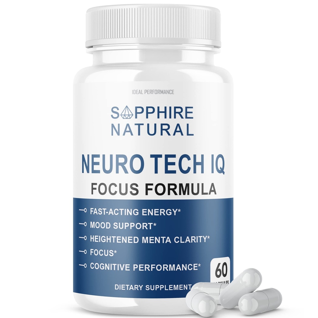 Neuro Tech IQ Brain Supplement Neurotech Iq Focus Formula pastile (60 capsule)