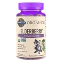 Gradina de viata Organice Gume de soc pentru adulti si copii - Suplimentul de sprijin imun cu fructe organice, Herbal Blend, Elderberry, Echinacea, Zinc, Vitamina C, 120 Vegan Gluten gratuit Gummies