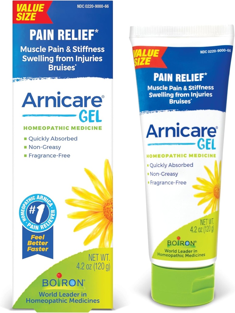 Boiron Arnicare Gel pentru Relief de dureri articulare, dureri musculare, dureri musculare, și umflarea de la vânătăi sau leziuni - non-gras și fără parfum - 4.2 oz