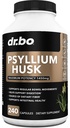 Psyllium Husk Capsule Fiber Supliment - Capsule cu pulbere naturală pentru constipație Relief pentru adulți - Soluție nutrițională Pastile de fibre & Zilly Regularity Supplements - Seminte vrac Husks Digestion