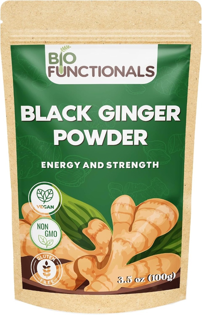 Black Ginger Powder (3.5 Oz) Thai Black Ginger Powder Kaempperia Parvifora. Promovează energia și rezistența