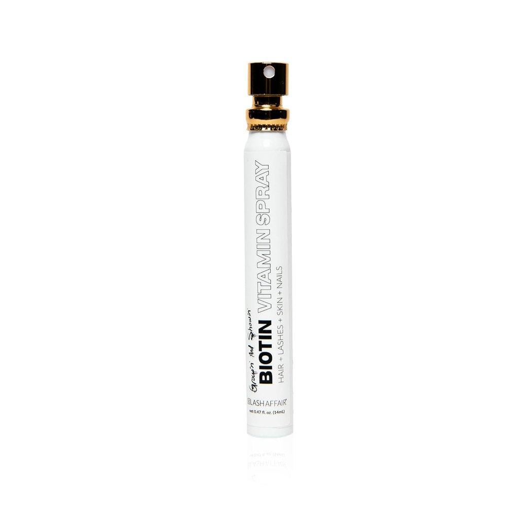 Lash Affair Biotin Supliment Vitamine pentru par Piele si unghii de crestere, Vegan Biotin Spray Mouth cu vitamina C, E, Fier, si Amino Acidi, Gluten gratuit, Cruzime-Free, Made in the USA