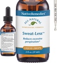 Remedii native Transpiraţie-Mai puţin - Formula homeopatică naturală pentru transpiraţie excesivă, transpiraţie şi Clammie - 59 ml