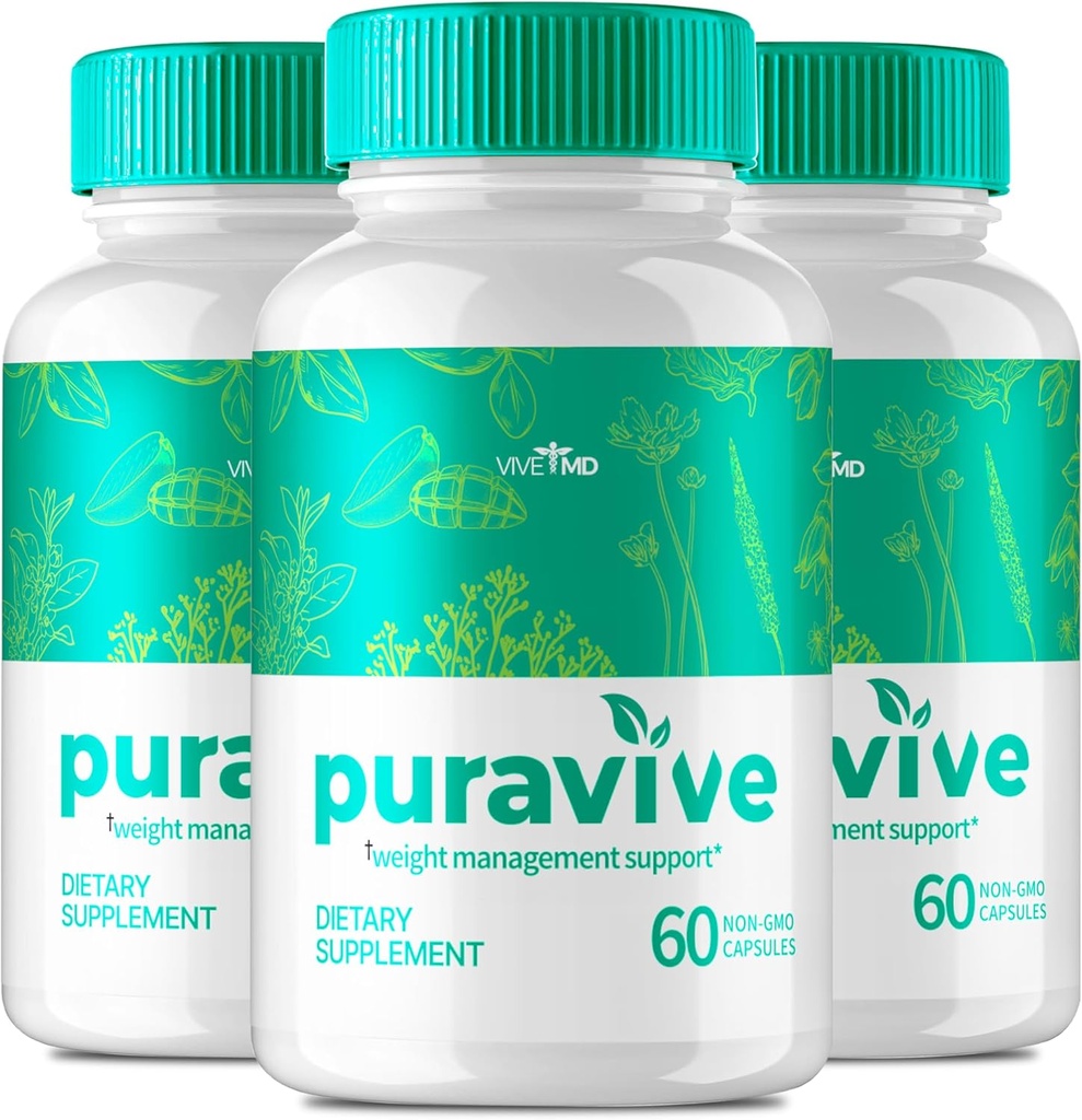 Vive MD Puravive Premium Pierdere în greutate Capsule Recenzii - Formula originală - Puravive Pierdere în greutate Capsule Original, Puravive Pierdere în greutate pastile, Puravive Mod de orez exotic (3 ambalaj)