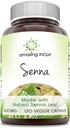 Uimitoare India Senna (Made with Natural Senna) 500 Mg per Servind 120 Capsule Veggie Supliment 