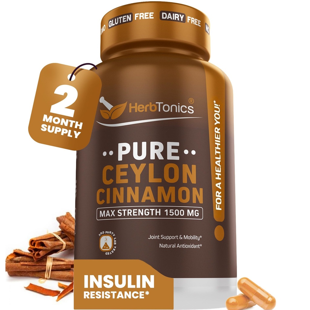 Herbtonics Capsule cu scorţişoară Ceylon Pure 