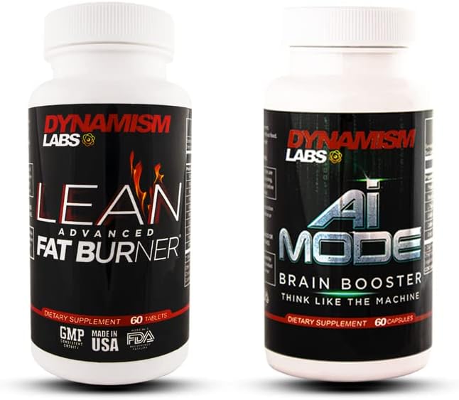 MANTFUP DynamismLabs Peak Performance Bundle - Lean Advanced Fat Burner și AI Brain Booster