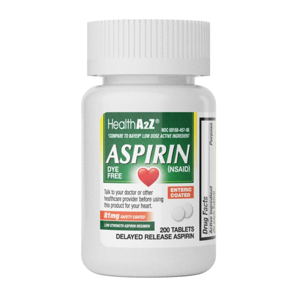 HealthA2Z® Aspirina 81 mg 